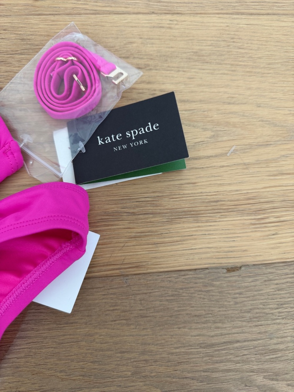 New Kate Spade XS Hot Pink Snapdragon 2 piece swimsuit - Picture 3 of 4